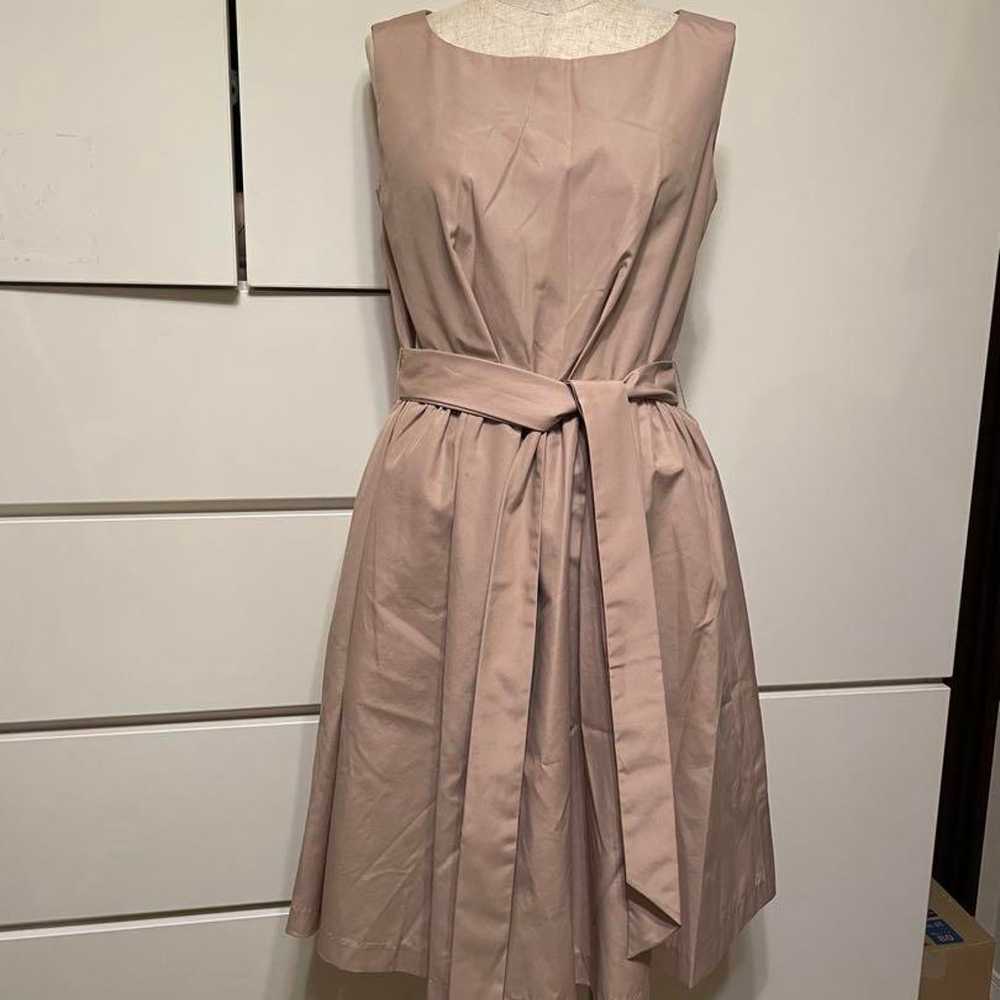 m's select size 38 beige sleeveless dress - image 1