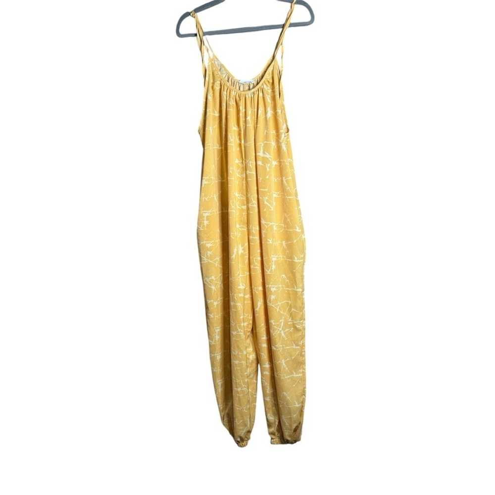 Bucket List Yellow Strappy Jumpsuit With Pockets … - image 1