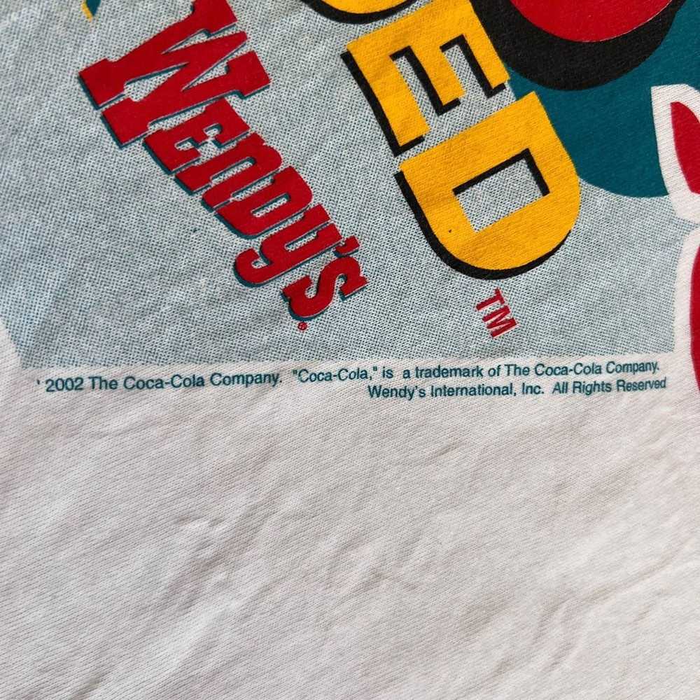 Jerzees Vintage 2002 Wendys Coca-Cola Caught Red … - image 3