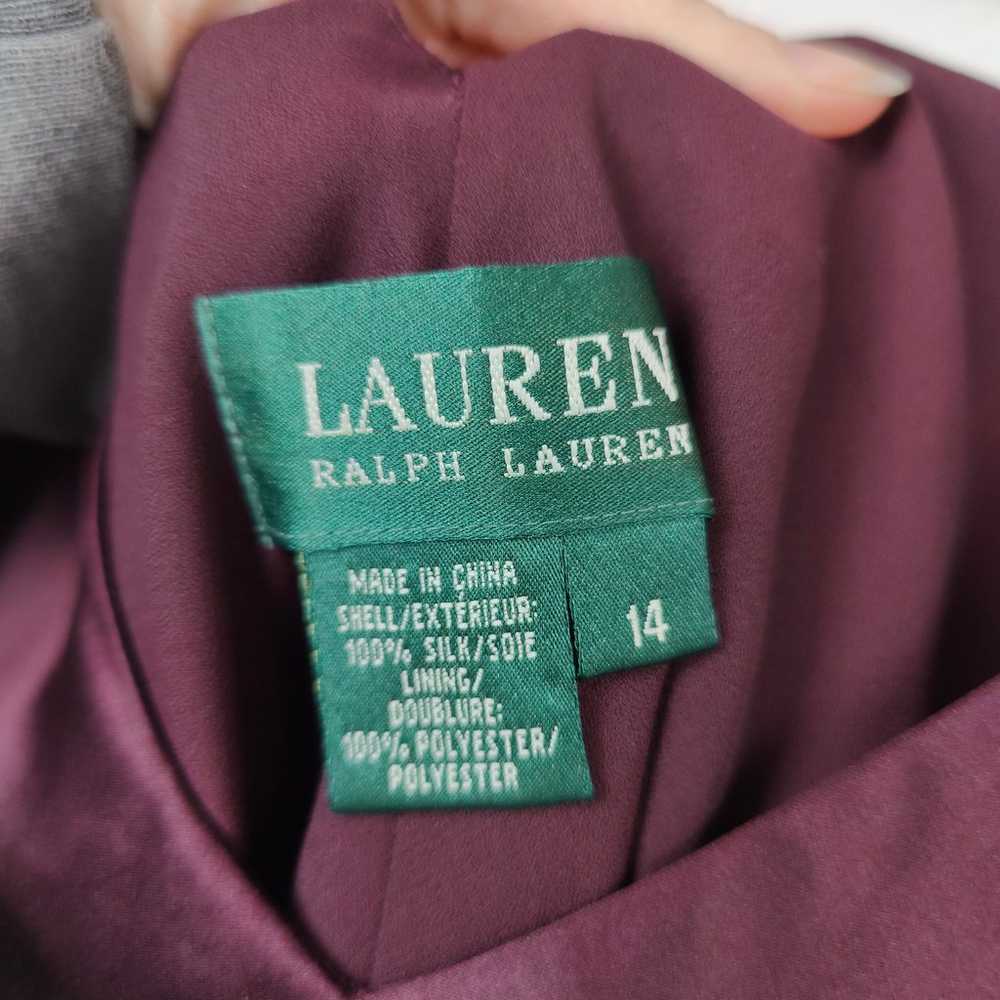 Vintage 90s Lauren Ralph Lauren Silk Bias Cut Mid… - image 8