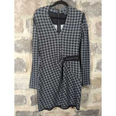 P. Luca Milano Dress Woman's Large Gray Black Hou… - image 1