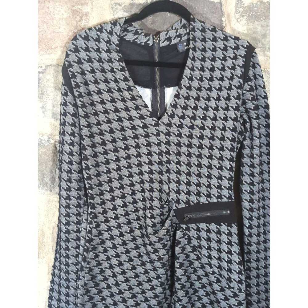 P. Luca Milano Dress Woman's Large Gray Black Hou… - image 2