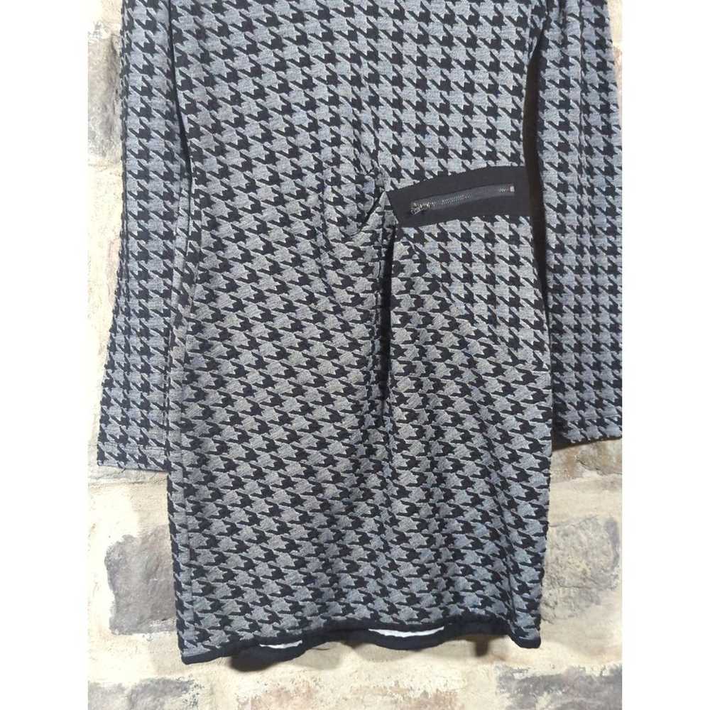 P. Luca Milano Dress Woman's Large Gray Black Hou… - image 3