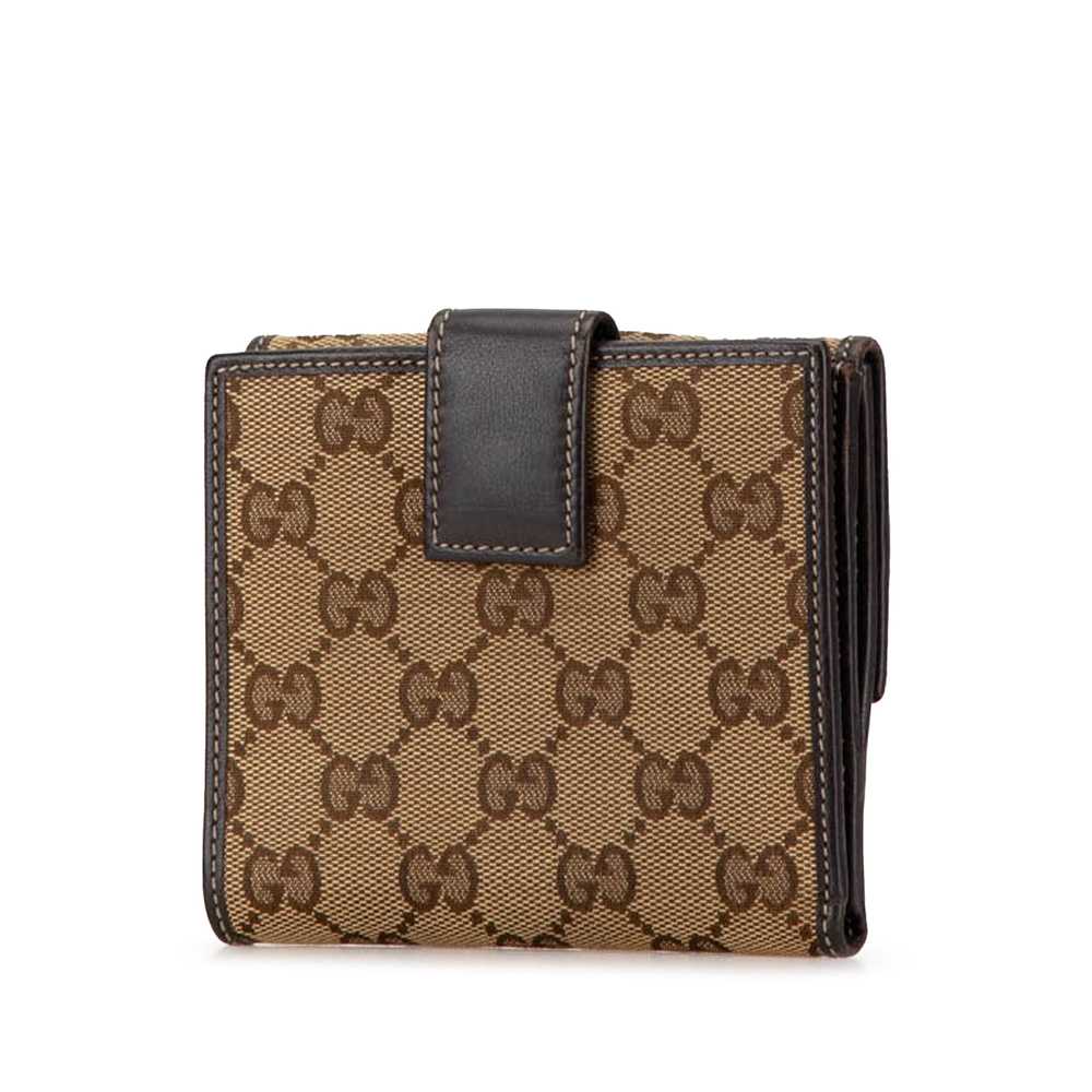 Brown Gucci GG Canvas Princy Compact Wallet - image 2