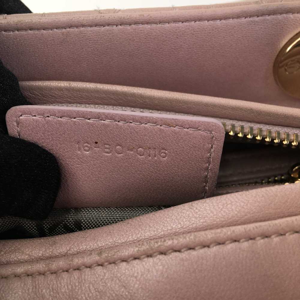 Pink Dior Medium Pearlescent Lambskin Cannage Lad… - image 7