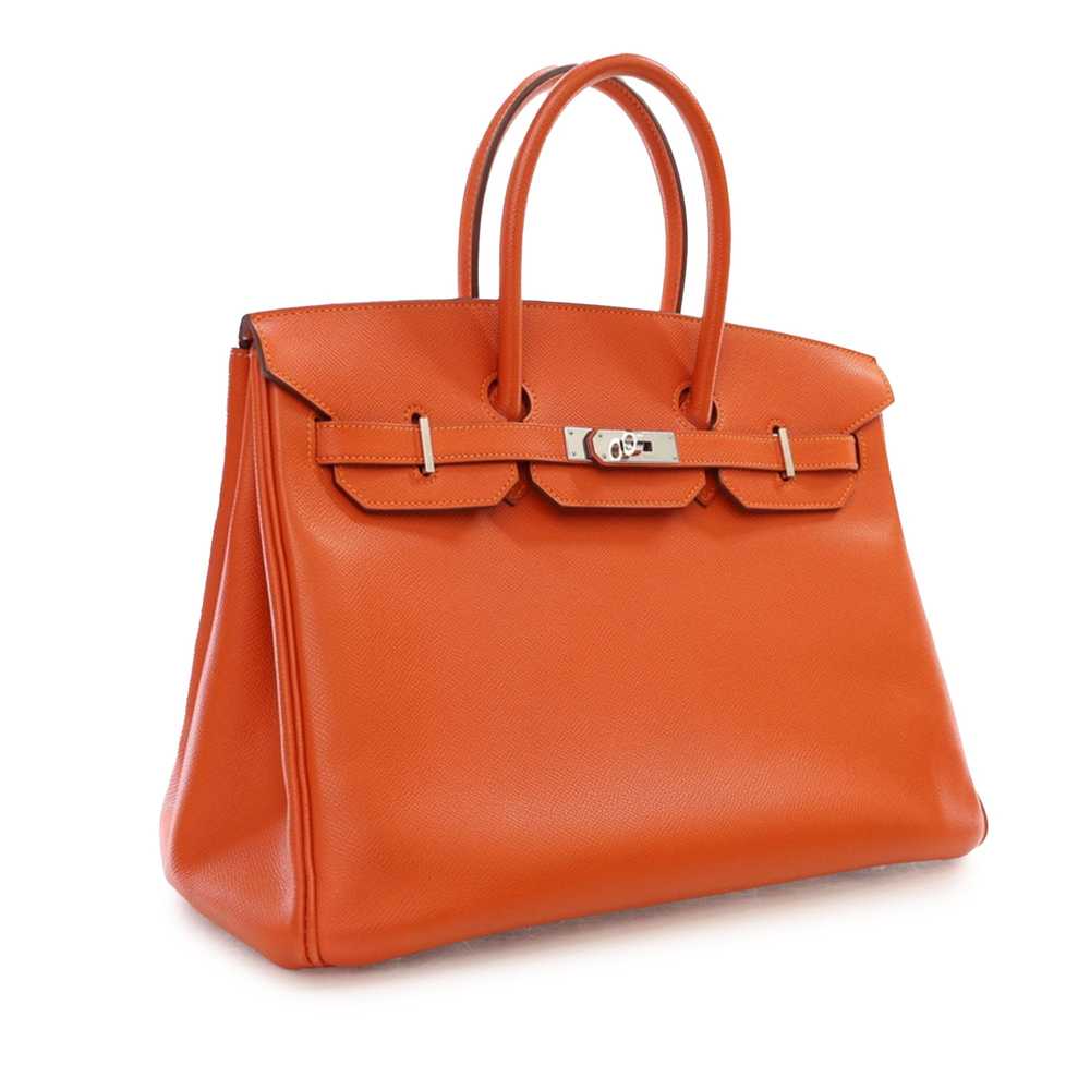 Orange Hermès Epsom Birkin 35 Handbag - image 3