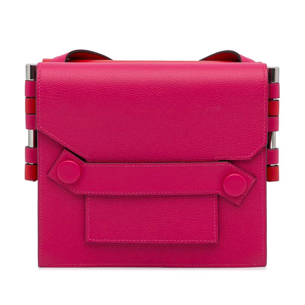 Red Hermès Evercolor Twins Crossbody Bag - image 3