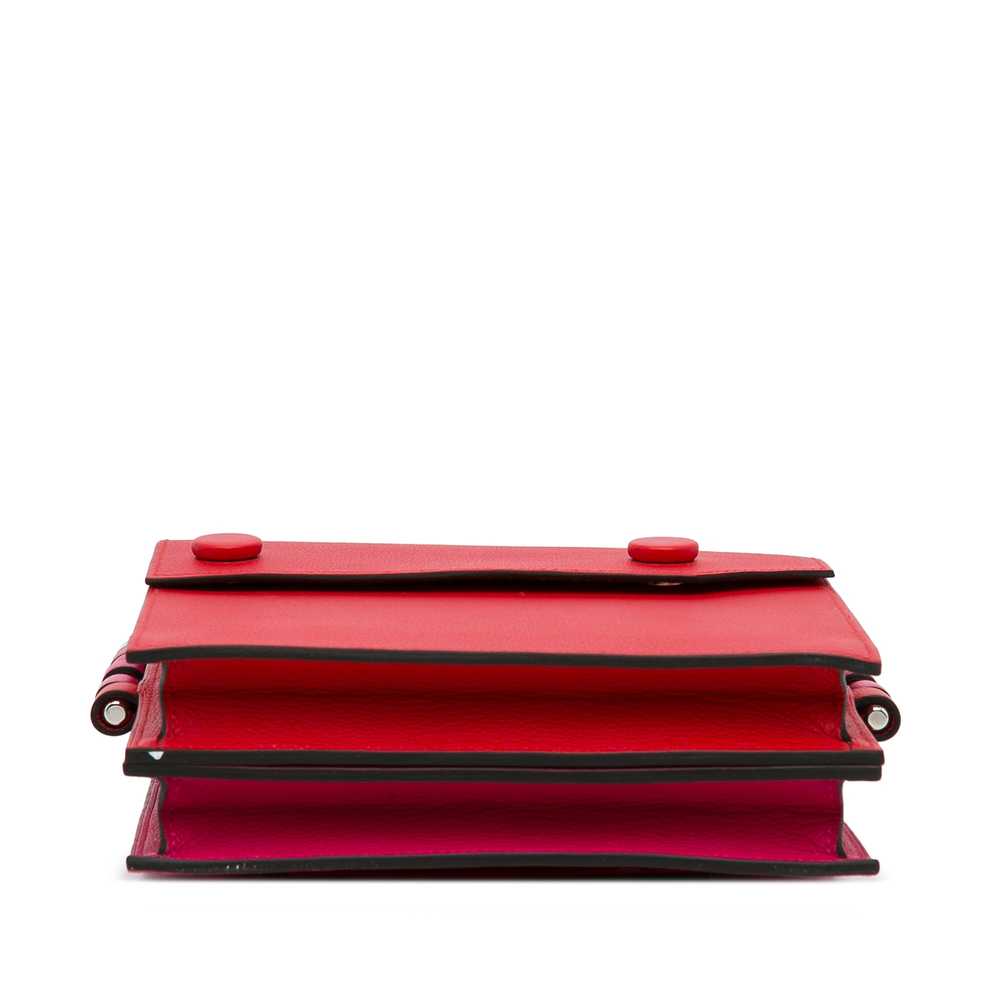 Red Hermès Evercolor Twins Crossbody Bag - image 5