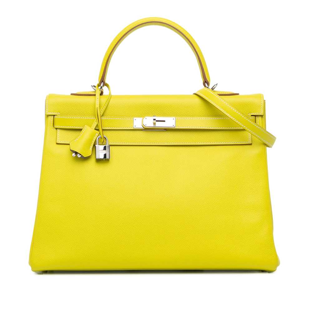 Yellow Hermès Epsom Candy Kelly II Retourne 35 Sa… - image 1