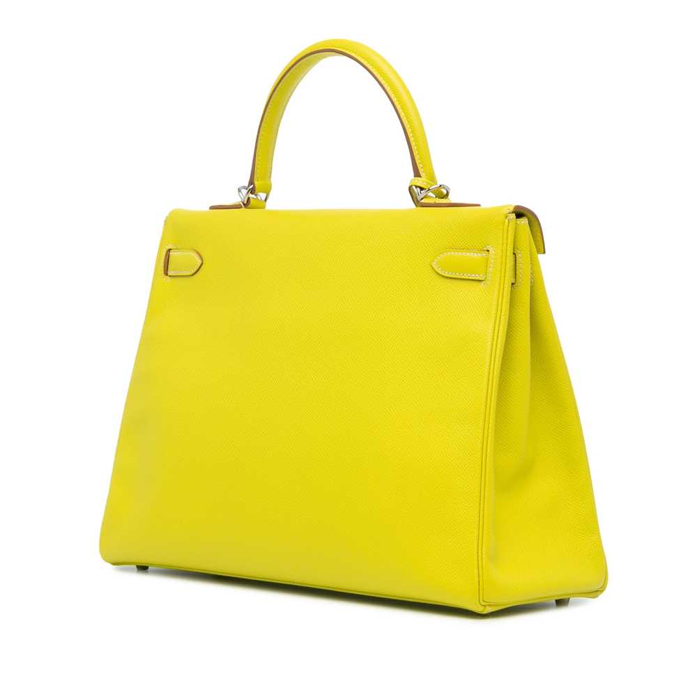 Yellow Hermès Epsom Candy Kelly II Retourne 35 Sa… - image 2