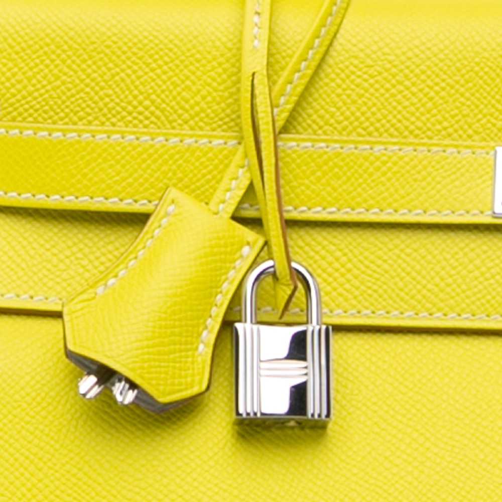 Yellow Hermès Epsom Candy Kelly II Retourne 35 Sa… - image 7