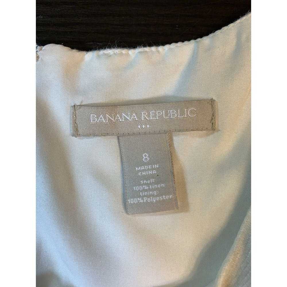 Banana Republic Linen Shift Dress Womens 8 Color … - image 6