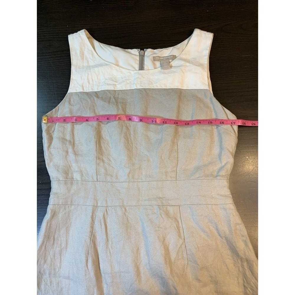 Banana Republic Linen Shift Dress Womens 8 Color … - image 8