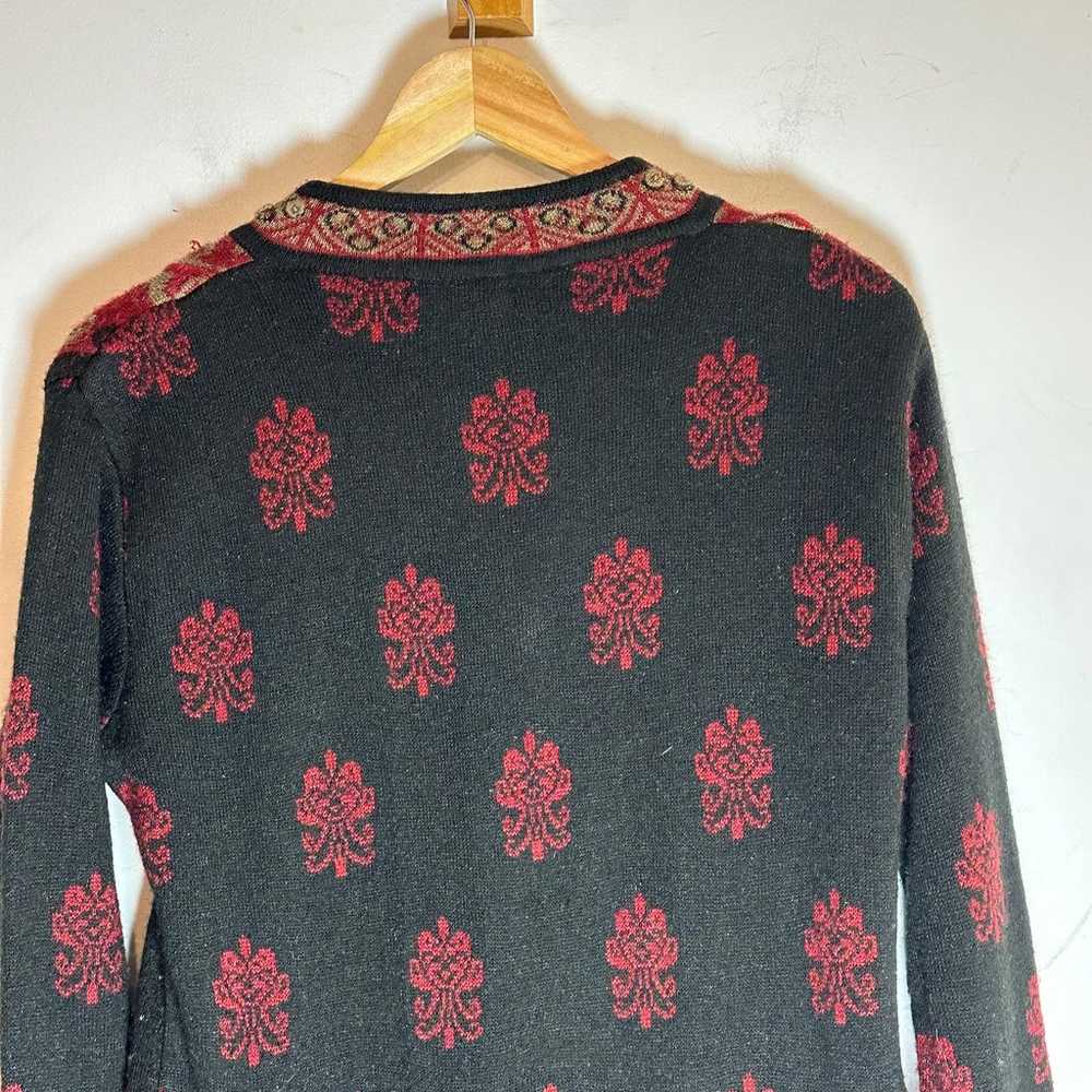 Silver Lane Red tapestry baroque sweater dress wo… - image 8