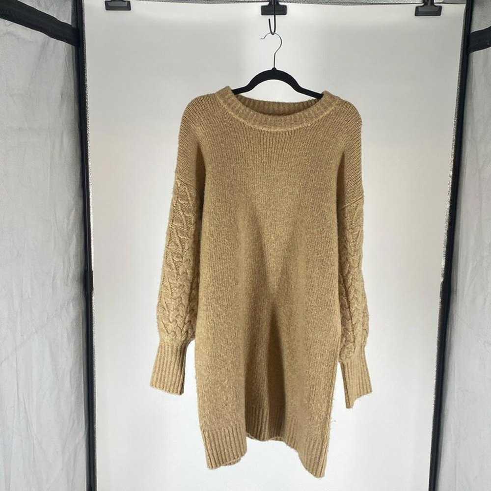 Cozy Cable Knit Sweater Dress - image 1