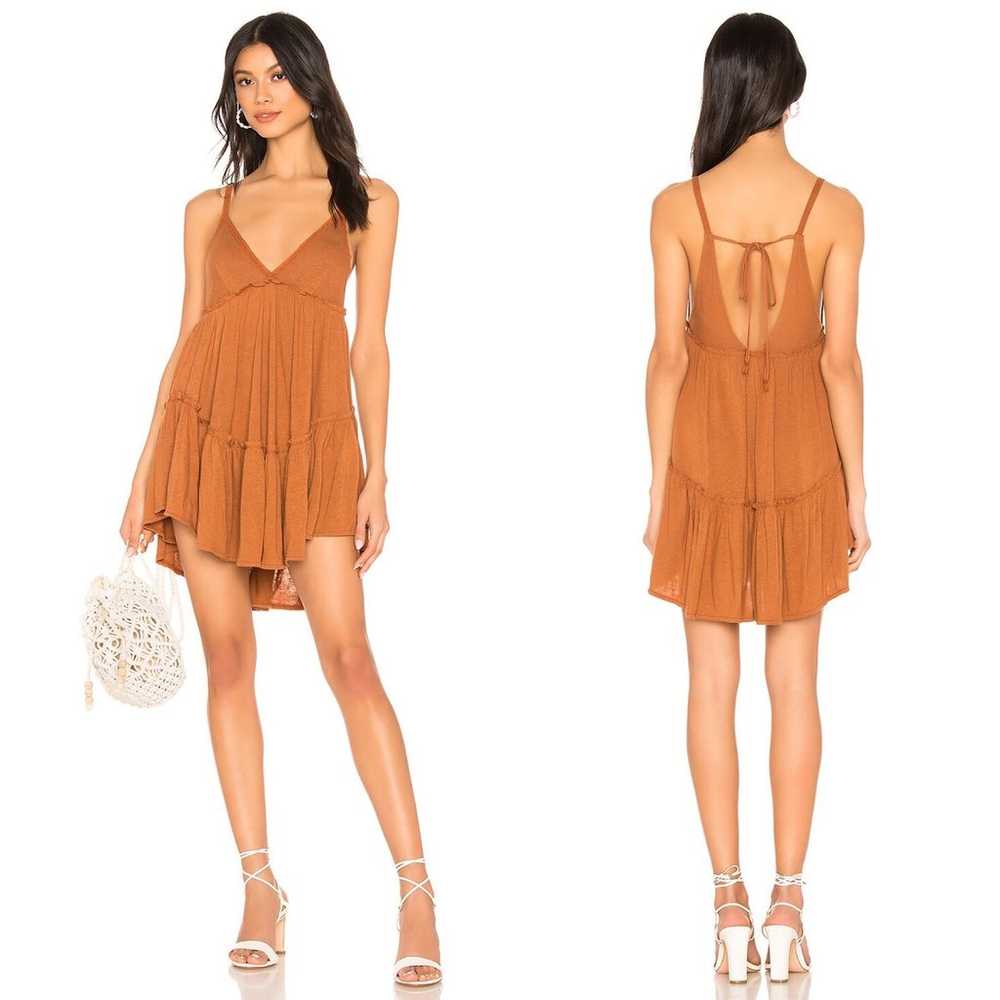 Free People x REVOLVE Copper Strappy Tiered Bella… - image 1