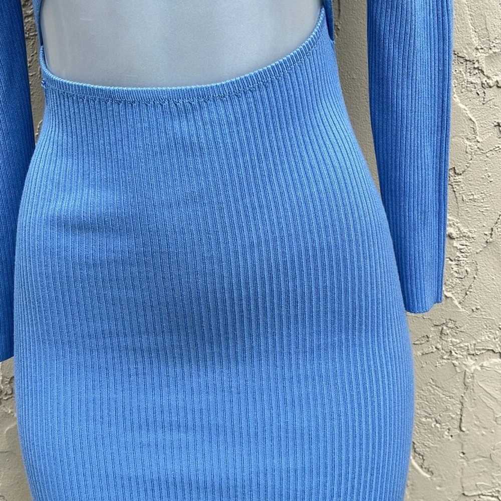 Almost Famous Blue Long Sleeve Dress Size S - image 7