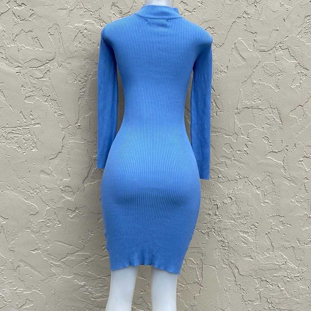 Almost Famous Blue Long Sleeve Dress Size S - image 8