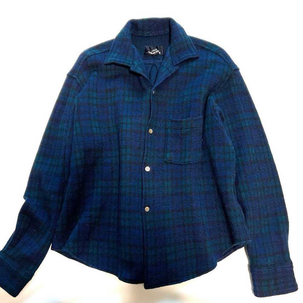 trico COMME des GARÇONS Check Wool Thick Shirt - image 1