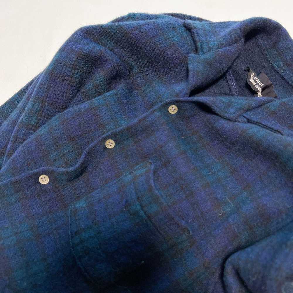 trico COMME des GARÇONS Check Wool Thick Shirt - image 3