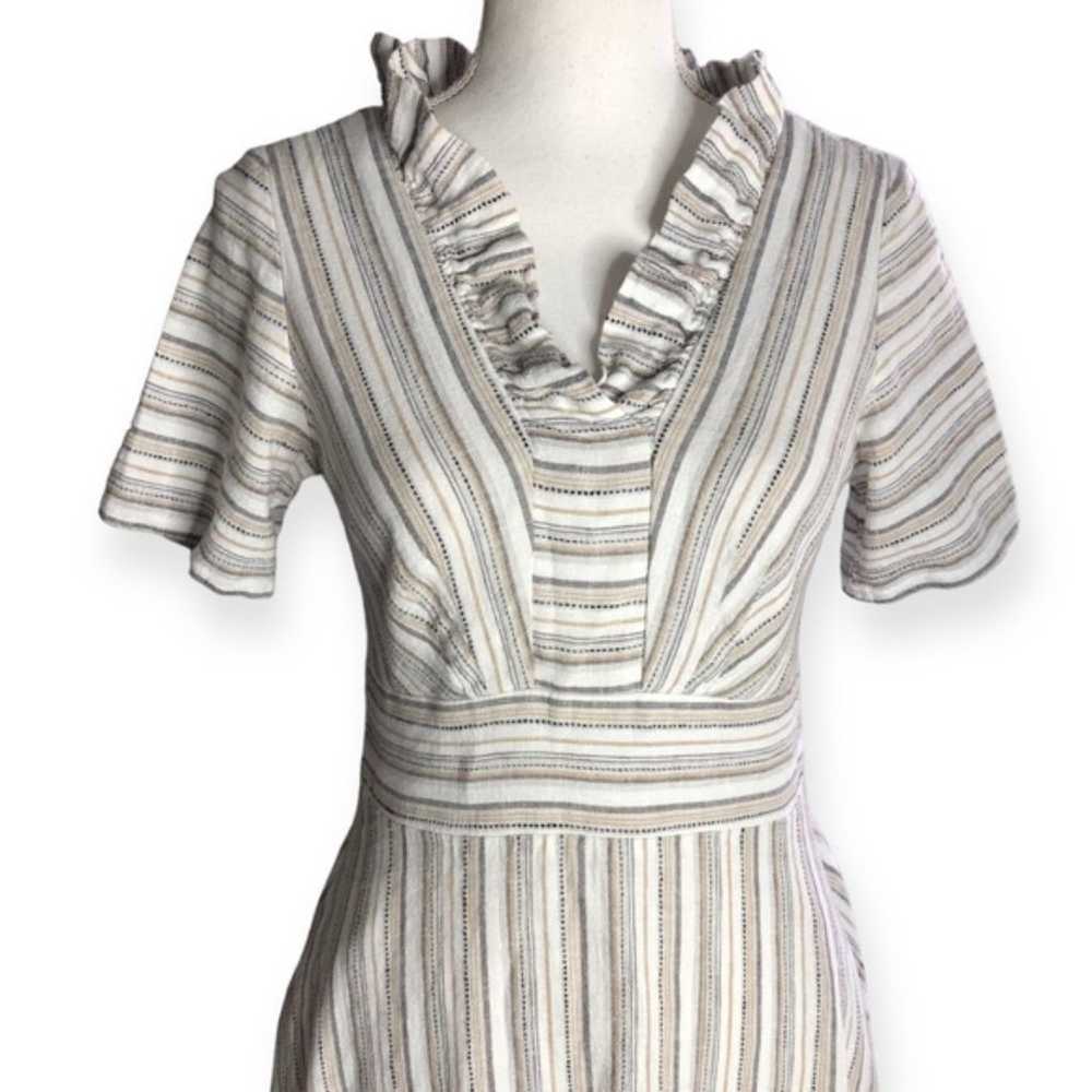 Chris Mclaughlin Women's Linen Blend Multi Stripe… - image 4