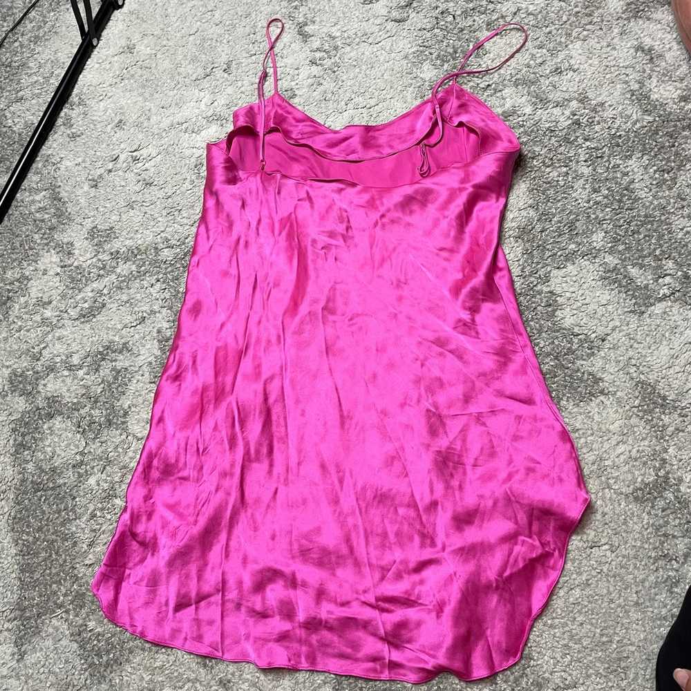 Victoria’s Secret gold label hot pink slip dress … - image 2