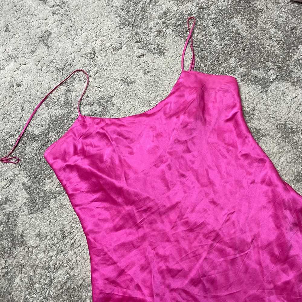 Victoria’s Secret gold label hot pink slip dress … - image 3