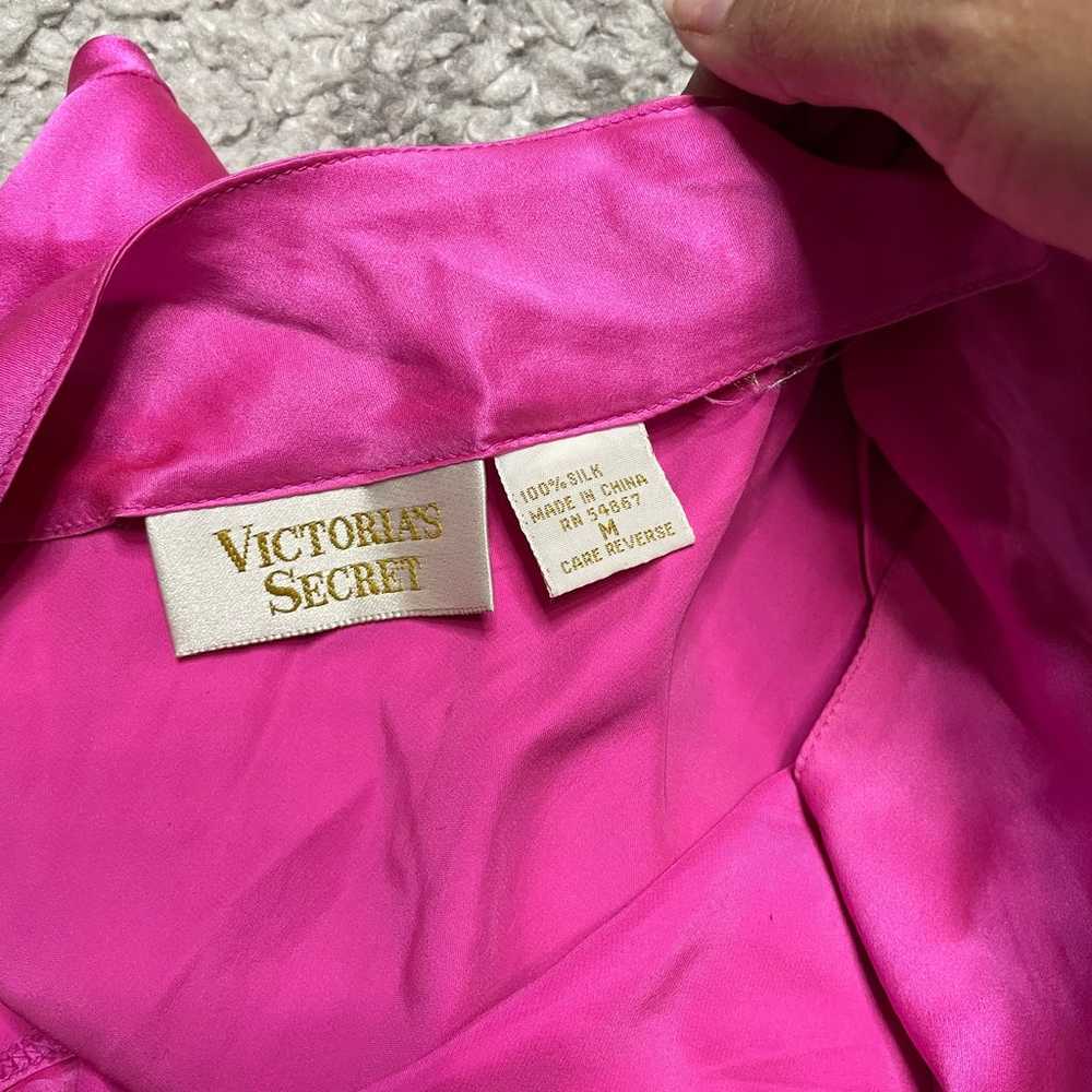 Victoria’s Secret gold label hot pink slip dress … - image 5