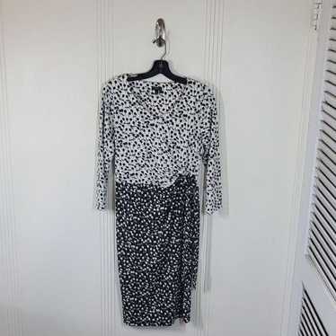 Talbots Black & White Dress