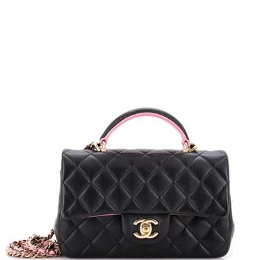 CHANEL Classic Single Flap Top Handle Bag Quilted 