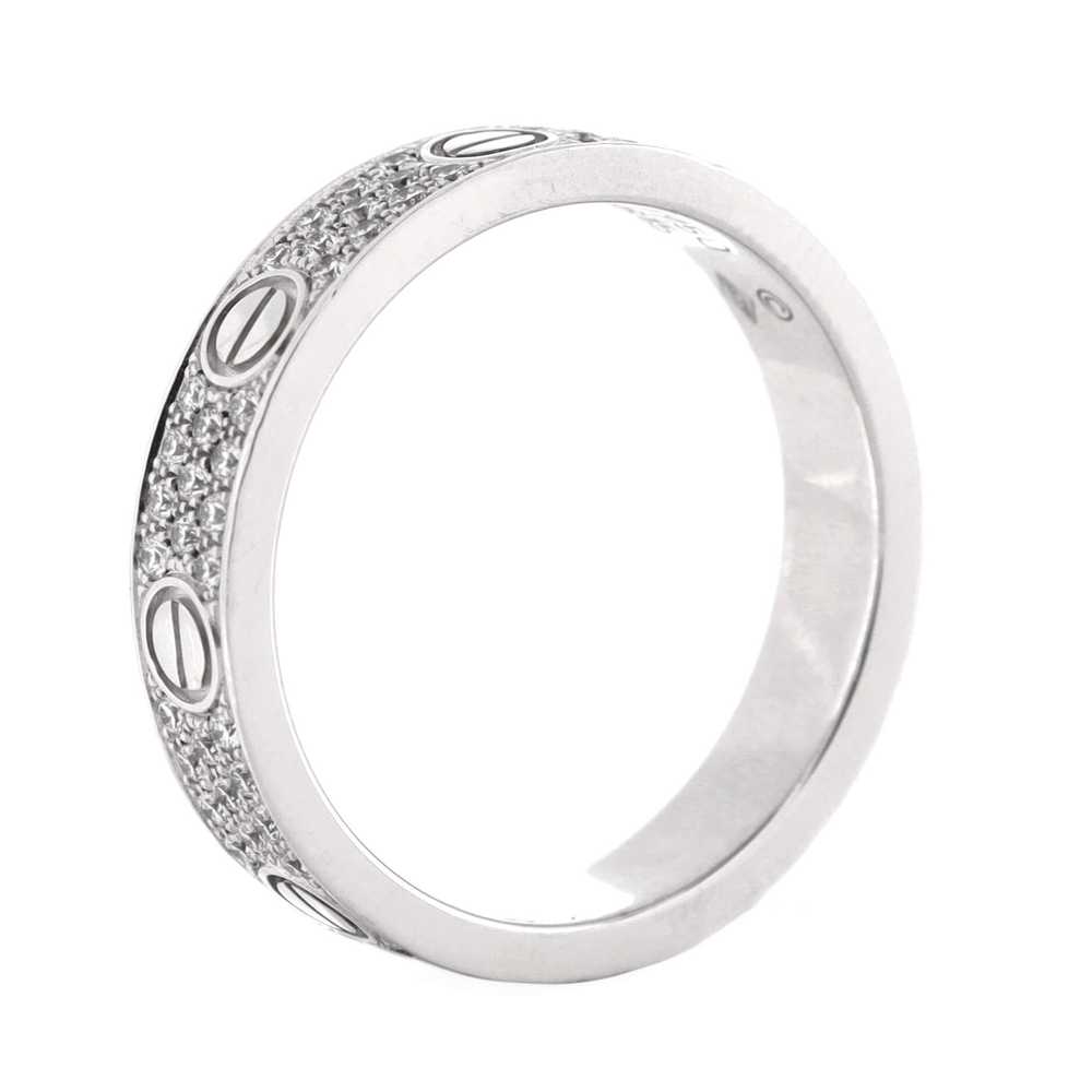 Cartier Love Wedding Band Pave Diamonds Ring - image 3