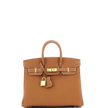 Hermes Birkin Handbag Gold Togo with Gold Hardware