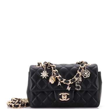 CHANEL Coco Charms Classic Single Flap Bag Quilte… - image 1