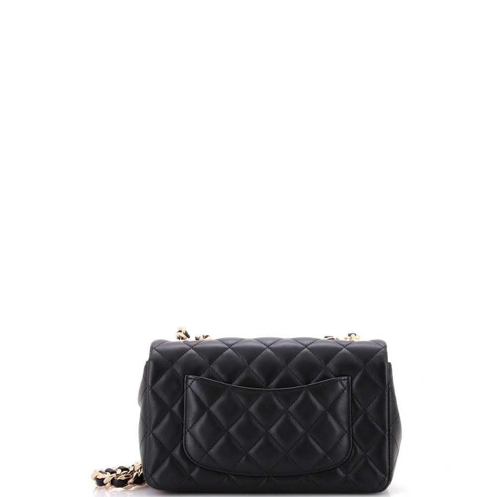 CHANEL Coco Charms Classic Single Flap Bag Quilte… - image 4