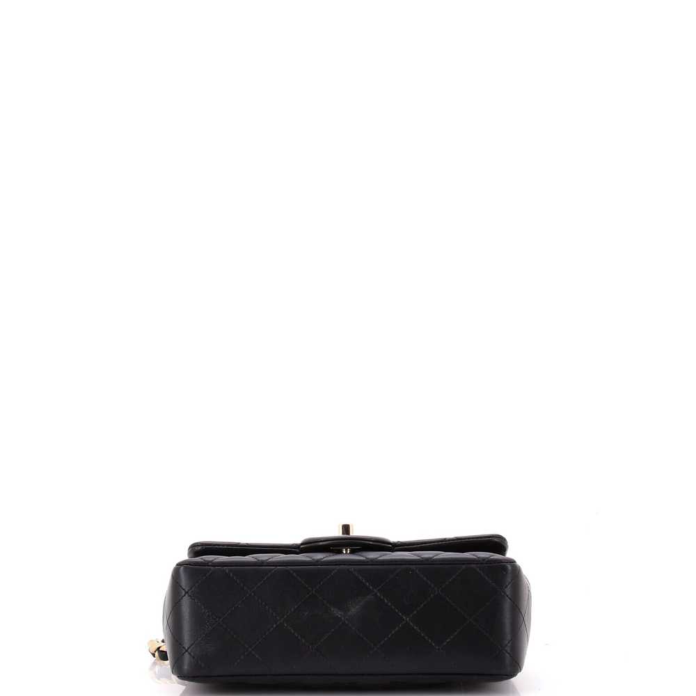 CHANEL Coco Charms Classic Single Flap Bag Quilte… - image 5