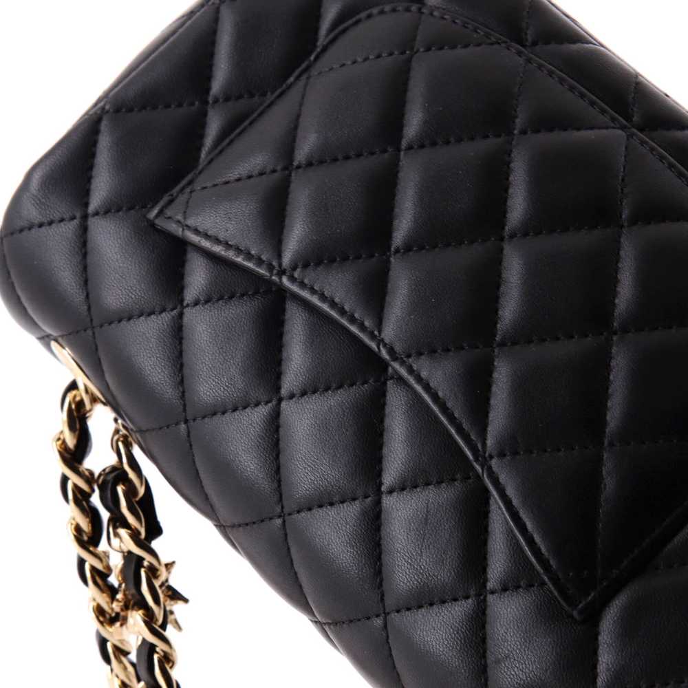 CHANEL Coco Charms Classic Single Flap Bag Quilte… - image 8