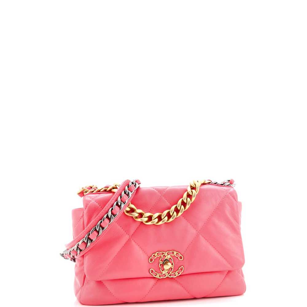 CHANEL 19 Flap Bag Quilted Leather Medium - image 3