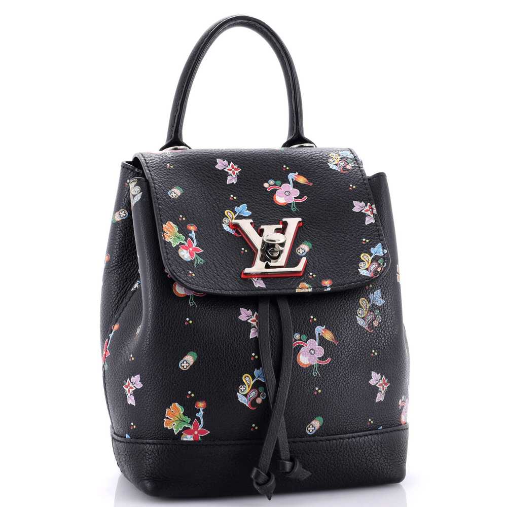 Louis Vuitton Lockme Backpack Floral Printed Leat… - image 2