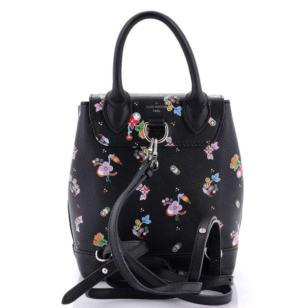 Louis Vuitton Lockme Backpack Floral Printed Leat… - image 3