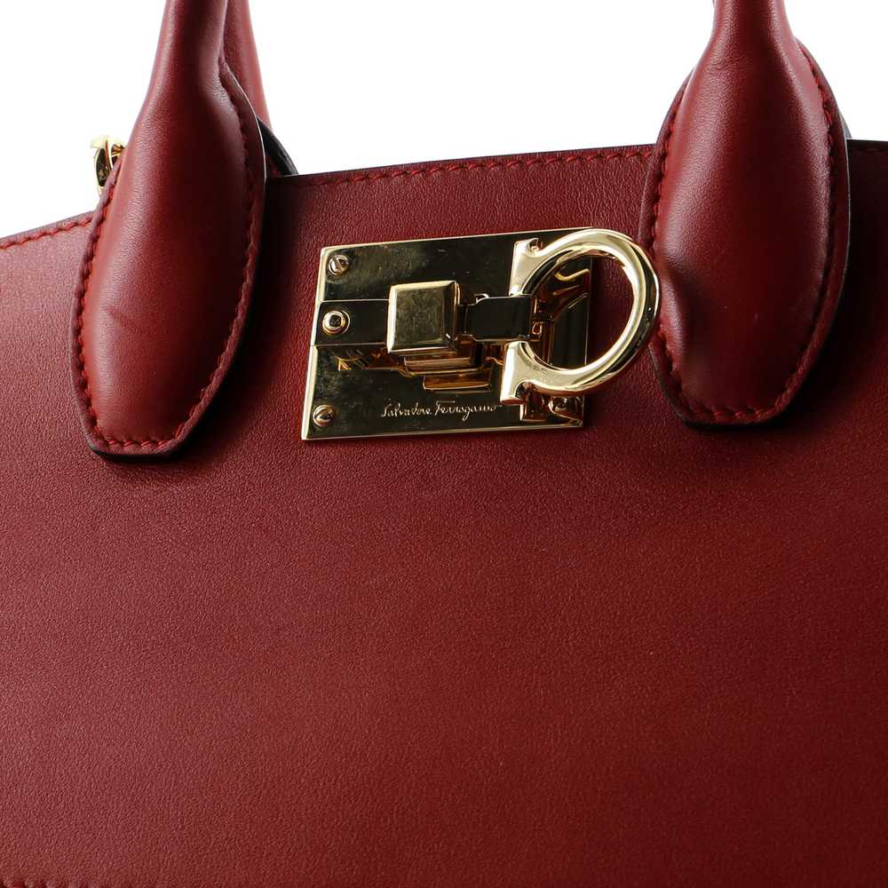 Salvatore Ferragamo Studio Satchel Leather Small - image 6