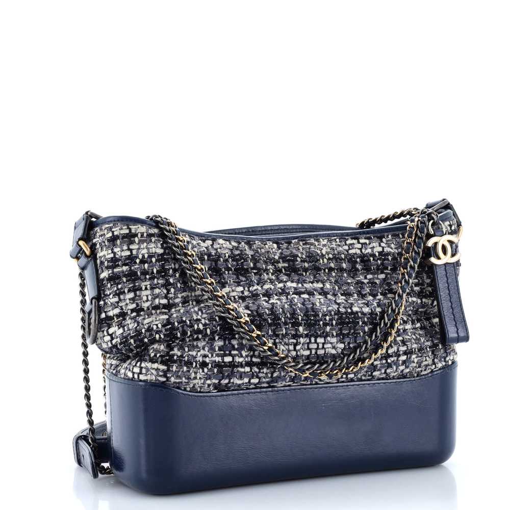 CHANEL Gabrielle Hobo Quilted Tweed and Calfskin … - image 2