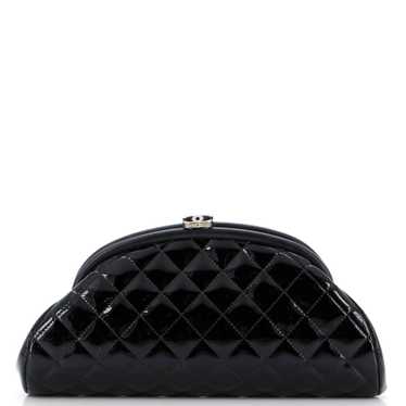 CHANEL Timeless Clutch Quilted Patent