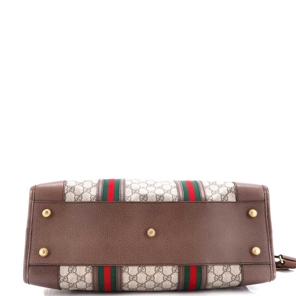 GUCCI Neo Vintage Web Duffle Bag GG Coated Canvas… - image 4