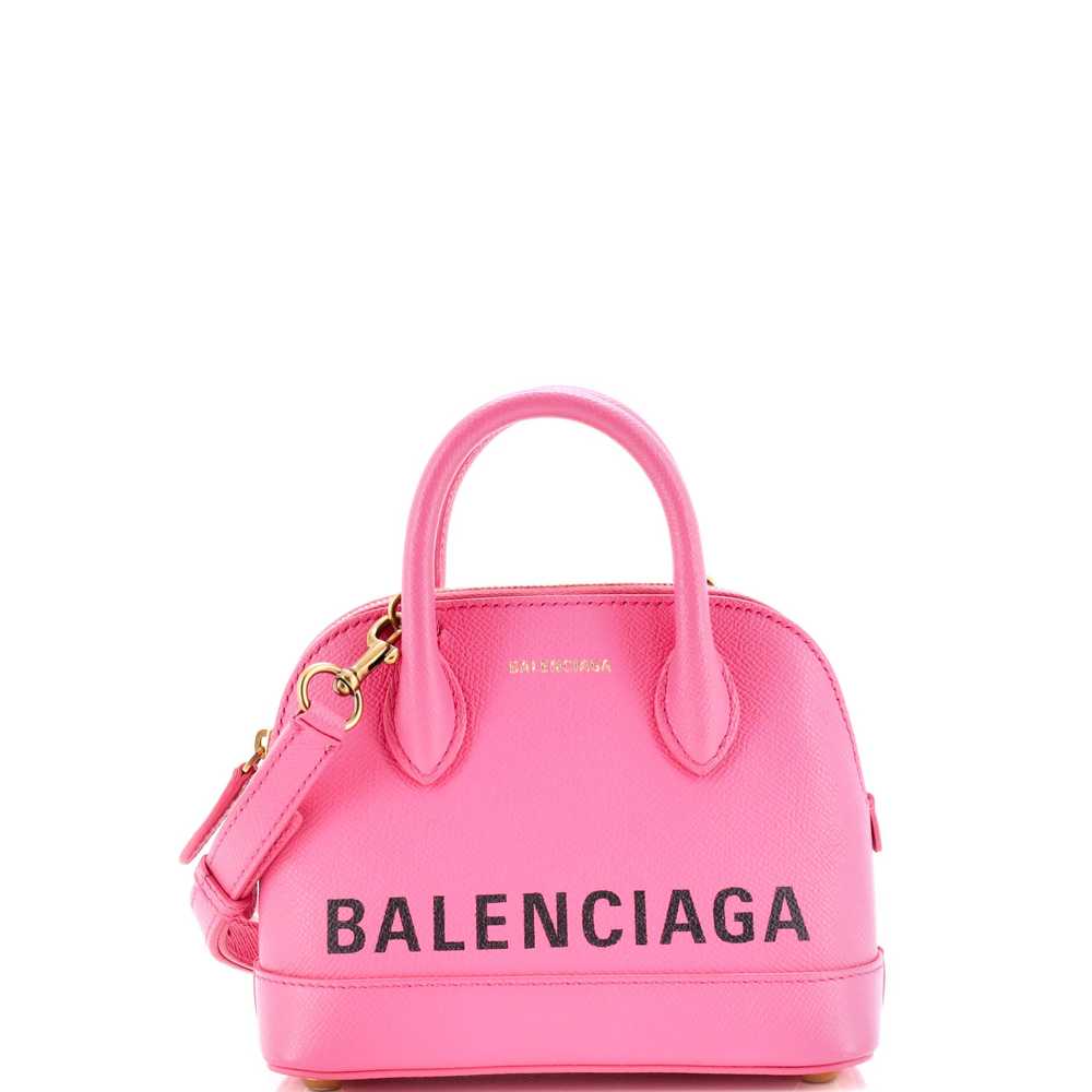 Balenciaga Logo Ville Bag Leather XXS - image 1