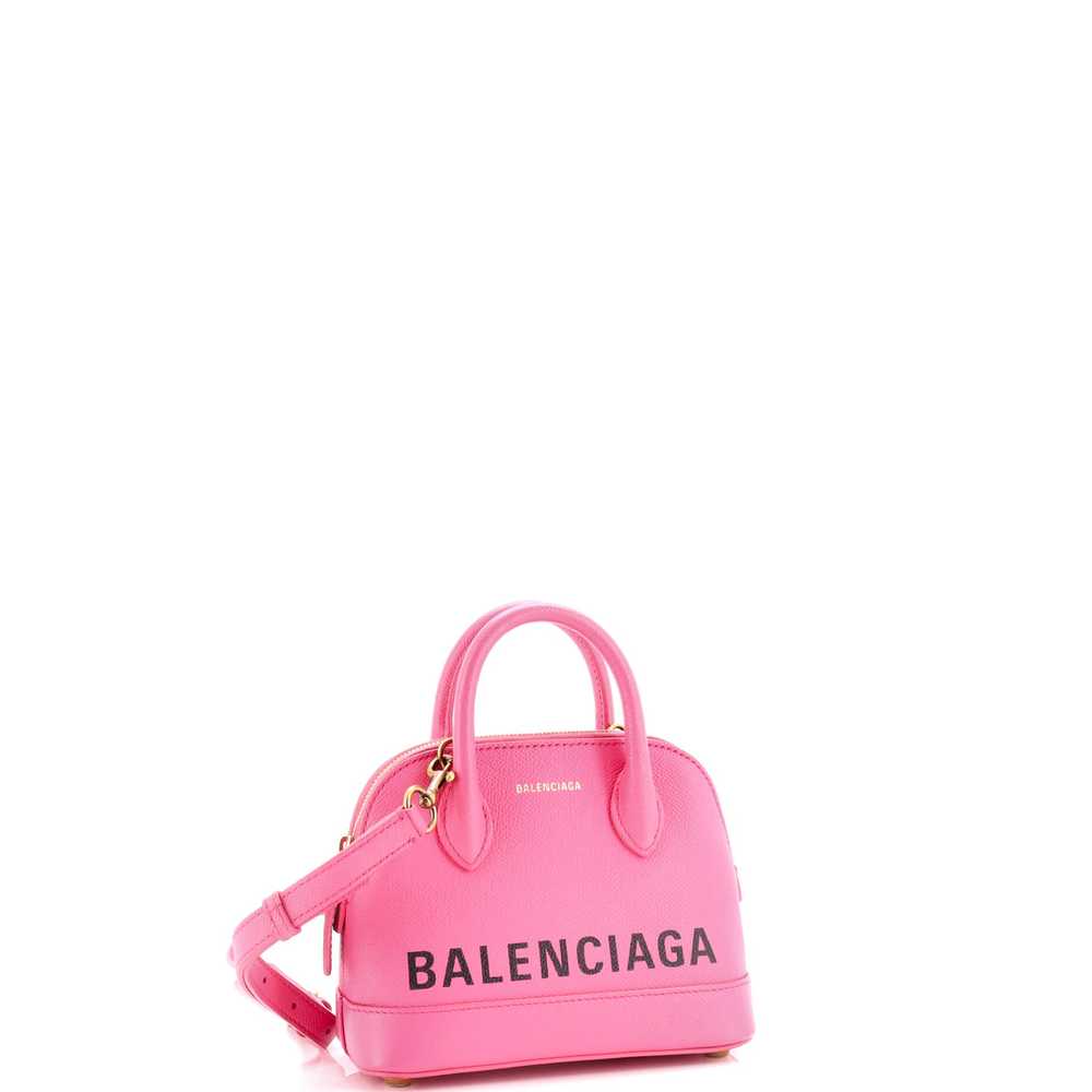 Balenciaga Logo Ville Bag Leather XXS - image 2