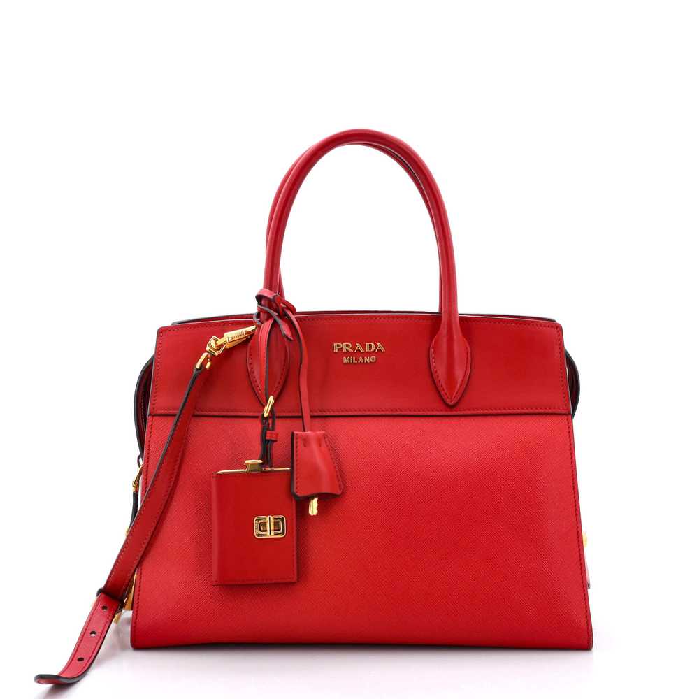 PRADA Esplanade Tote Saffiano with City Calf Medi… - image 1