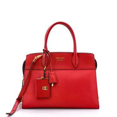 PRADA Esplanade Tote Saffiano with City Calf Mediu