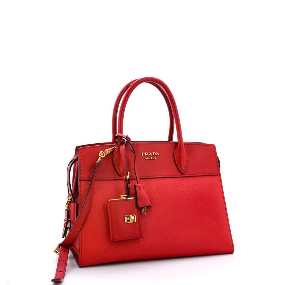 PRADA Esplanade Tote Saffiano with City Calf Medi… - image 2