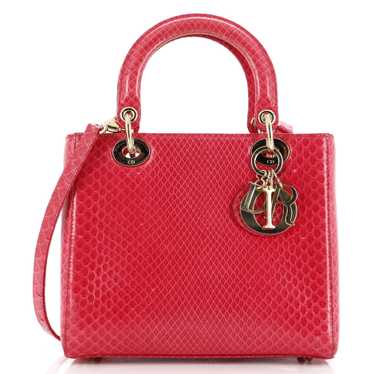 Christian Dior Lady Dior Bag Python Medium