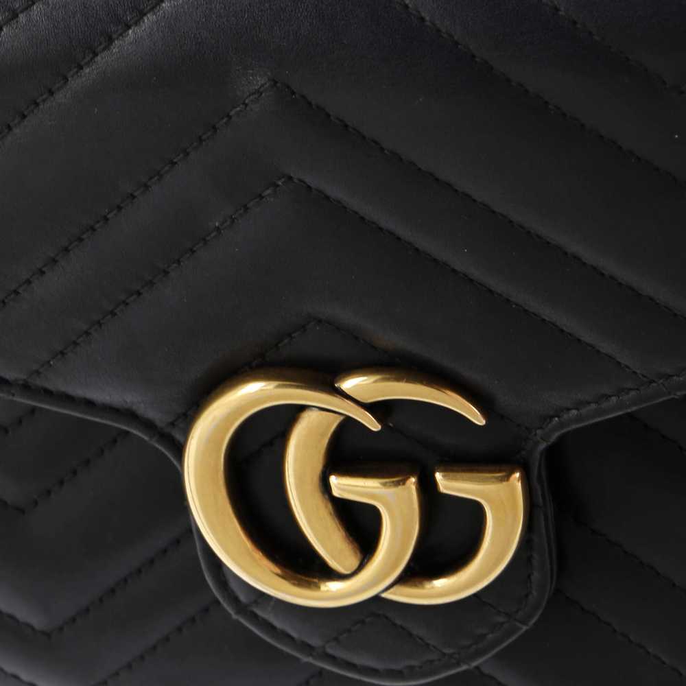 GUCCI GG Marmont Chain Wallet Matelasse Leather M… - image 5